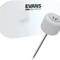Evans EQPC2 EQ Double Pedal Patch - Clear Plastic, 0.575 in*5.0 in*2.5 in