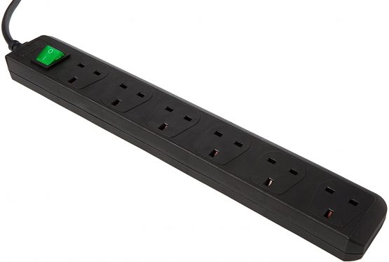 Brennenstuhl Eco-Line extension socket 6-way black 1,5m 05VV-F 3G1,25 *GB*