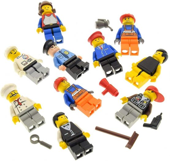 Bausteine gebraucht 10 X LEGO System Figurines Town City Mini Figurine with Accessoires Man Woman Random Mixed - Image 2
