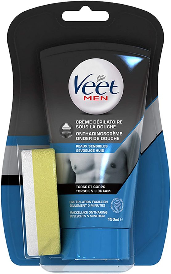 Veet Men Depilatory Cream Under The Shower Sensitive Skins 150ml