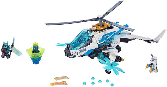 LEGO 70673 NINJAGO ShuriCopter Ninja Helicopter Toy with 3 Minifigures, Masters of Spinjitzu Playset - Image 3