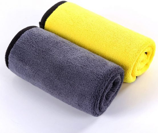 SOFTBATFY Ultrasoft, Large, Thick and Quick Drying Car Microfiber Cleaning Cloth Towel 800GSM Polishing Waxing Auto Detailing Cloth 6 Pack 16 x 16inches - Image 2
