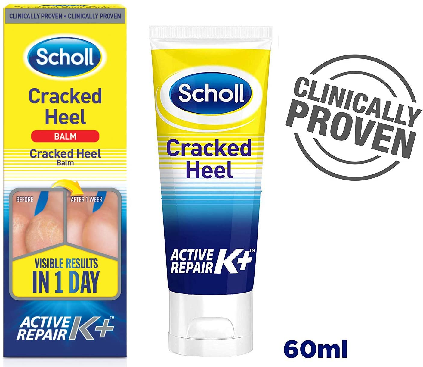 SCHOLL CRACKED HEEL REPAIR CREAM 60ML, 60 ml (Pack of 1) - Image 2