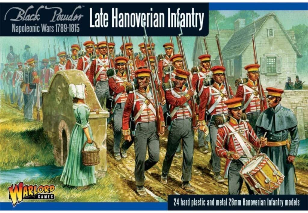 Hanoverian Infantry, 28mm Scale Plastic Miniatures for Black Powder by Warlord Games