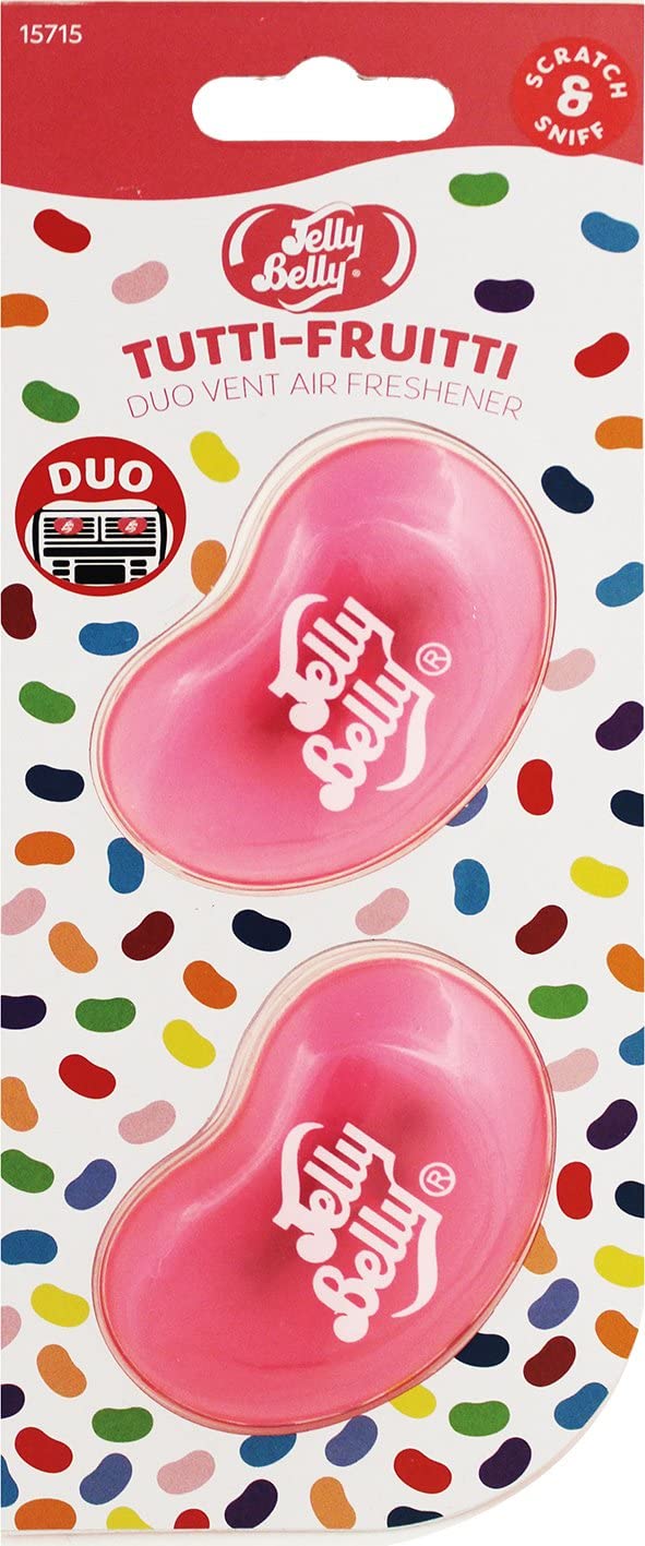 Jelly Belly 15715 3D Gel Mini Vent Air Freshener Duo Pack, Pink, 2 count (Pack of 1)