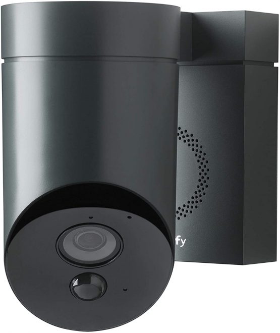Somfy 2401563A Outdoor HD Camera for Home Security Systems - Smart Device with Integrated App and Simple Installation, Anthracite Grey