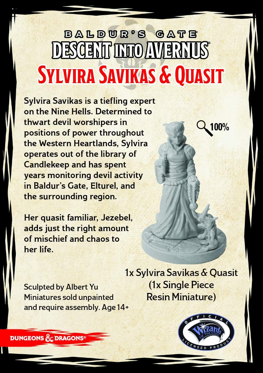 Gale Force Nine D&D 71092 Descent into Avernus Sylvira Savikas (1 Figure) - Image 2