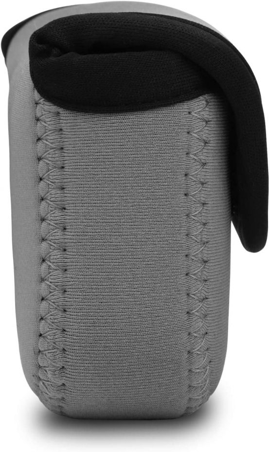 MegaGear MG1030 Ultra Light Neoprene Case with Carabiner for Panasonic Lumix DMC-LX10 Camera - Grey - Image 4