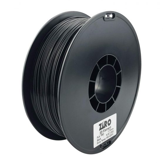 ZIRO PLA Filament 1.75mm,3D Printer Filament PLA PRO Basic Color Series 1.75MM 1KG(2.2lbs), Dimensional Accuracy +/- 0.03mm,Black - Image 3