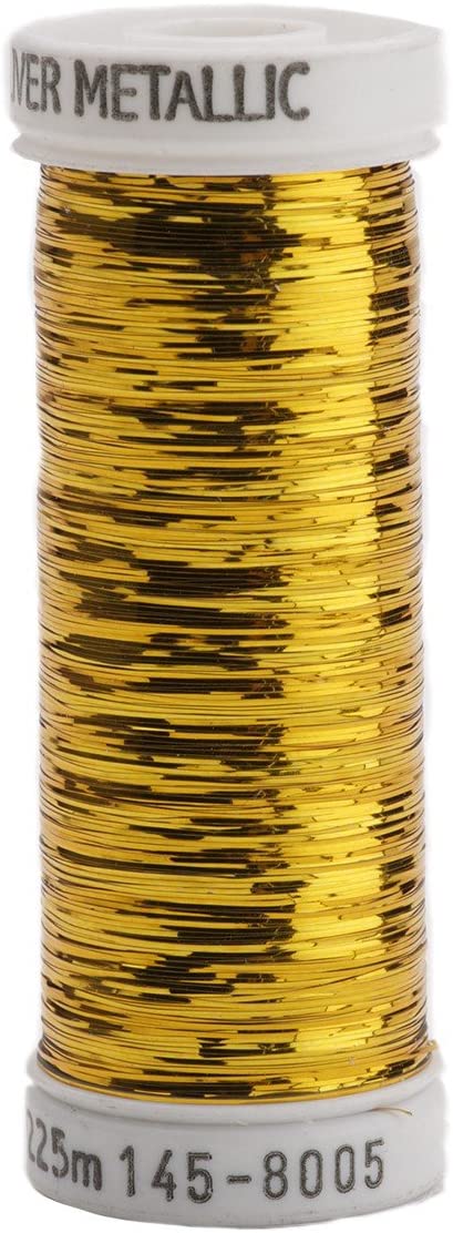 Sulky Brass Gold-Thread Sliver, Acrylic, Multicolour, Multicolor, 1.27x1.52x5.2 cm