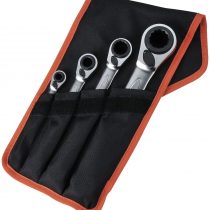 Bahco BHS4RM/4T Reversible Ratchet Spanner Set, 4 Piece, 8 mm-27 mm