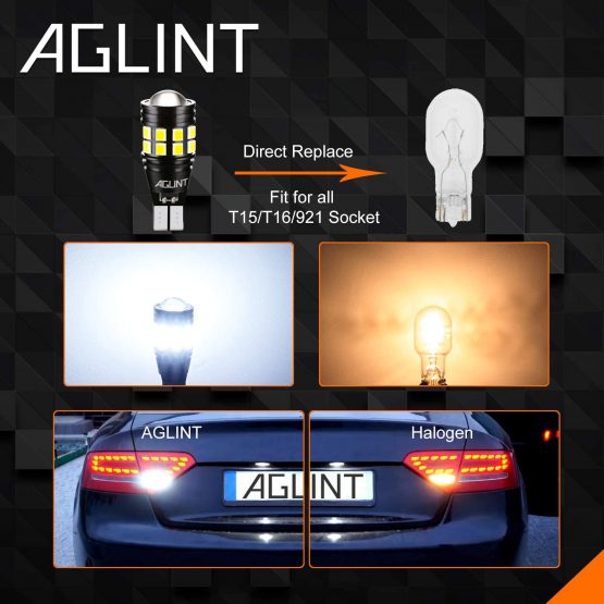 AGLINT T15 W16W LED Bulbs CANBUS Error Free 22SMD T16 955 921 912 Wedge for Car Backup Reverse Lights - Image 4