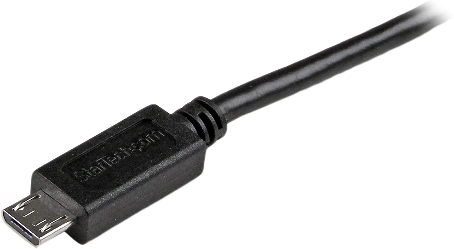 StarTech.com USBAUB2MBK 2 m Mobile Charge Sync USB to Slim Micro USB Cable, Smartphones and Tablets, A to Micro B M/M - Image 3