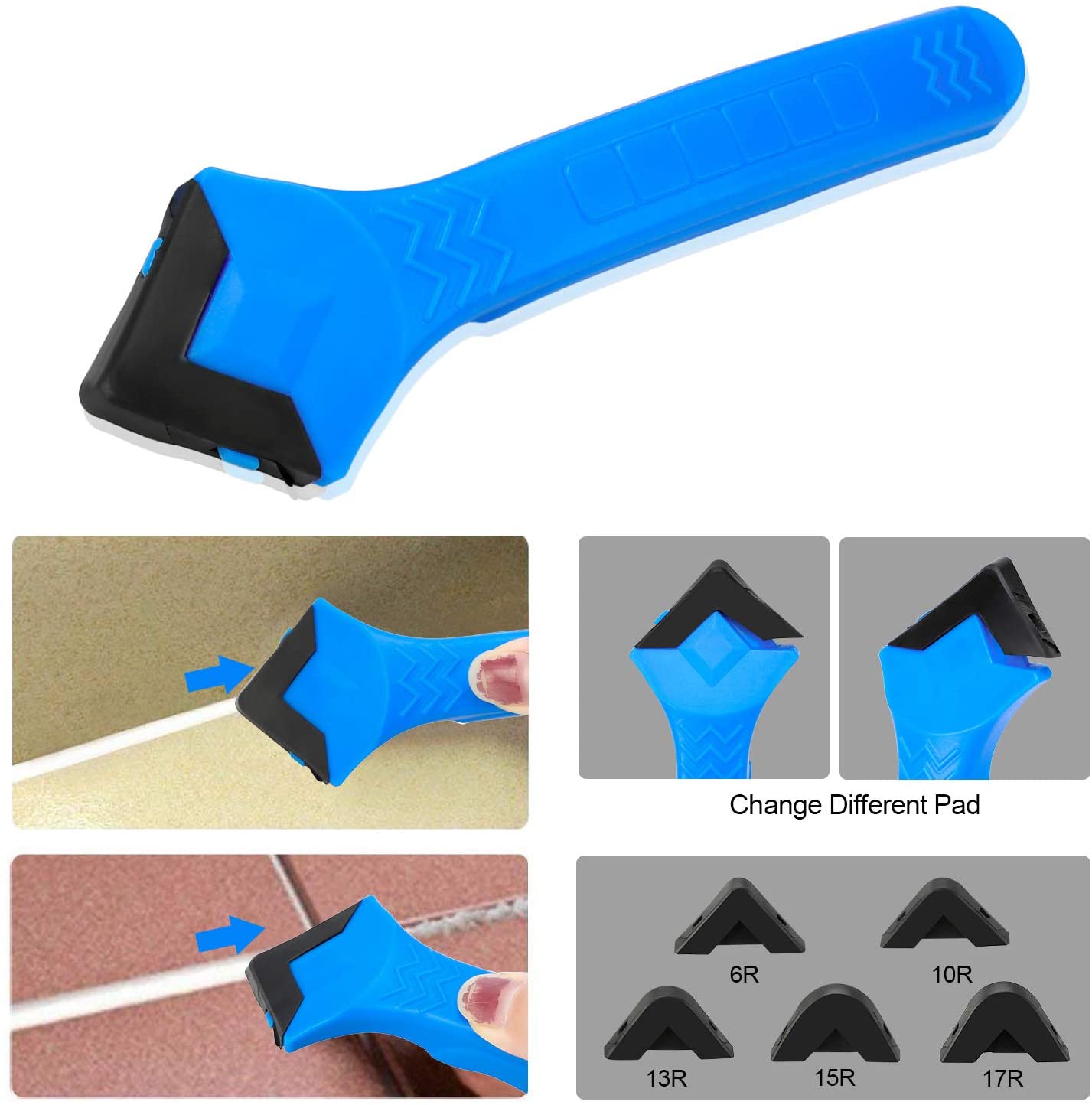 Silicone Removal Scrapers Silicone Jointing Tool, Qkurt Caulking Tool