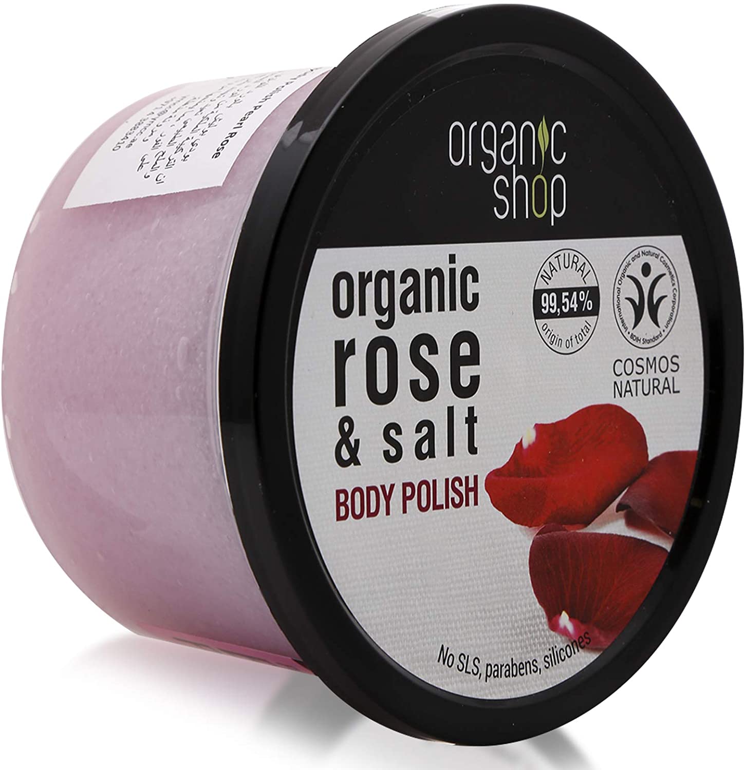 Organic Shop 250ml Body Scrub Firming Rose & Salt, 250 ml (Pack of 1)
