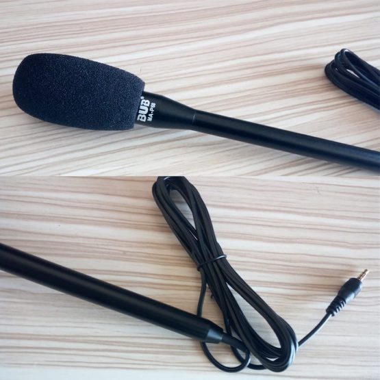 ChenFec Portable Omnidirectional Interview Microphone Recording Mic for iPhone 6s 7 7s iPad Air Pro Android Phones Directional handheld microfone Black - Image 4
