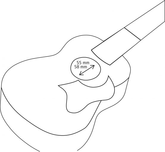 ORTEGA Wooden Pickguard OWPSC-WN for Ukulele Walnut for Concert & Soprano Ukuleles - Image 3