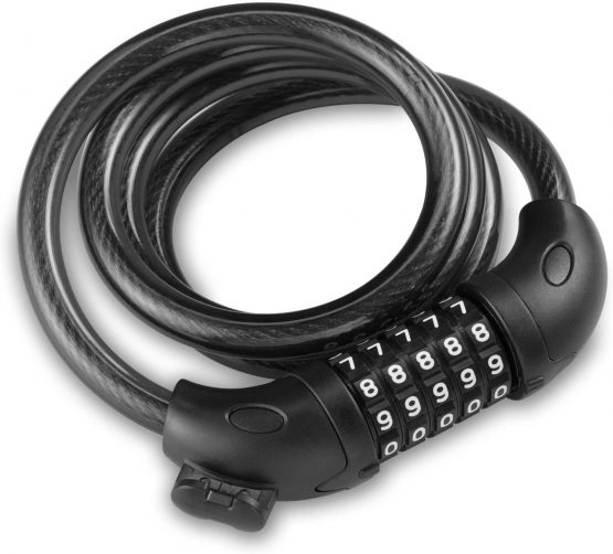 Opaza Bike Lock with 5-Digit Code, 1.2M/4ft Bicycle Lock Combination Cable Lock Lightweight & Security Bike Chain Lock for Bicycle, Mountain Bike, Scooter - Image 2