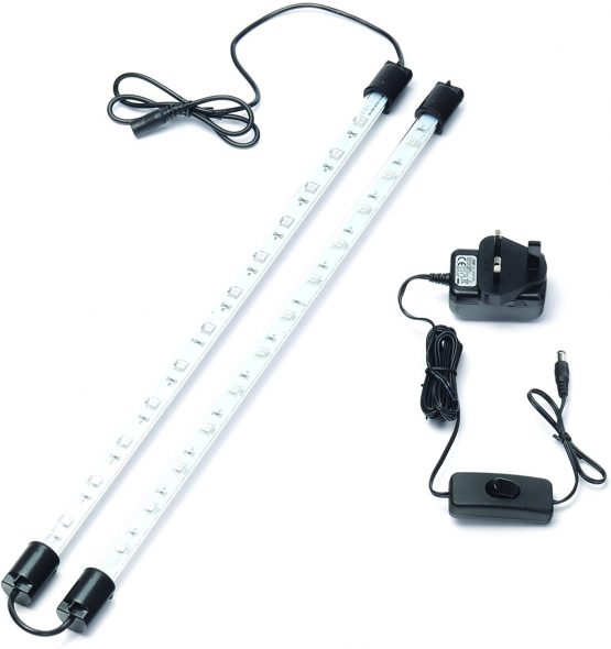 Interpet Twin Blue Moon Daisy Chain LED Lighting System, 36 cm, Pack of 2