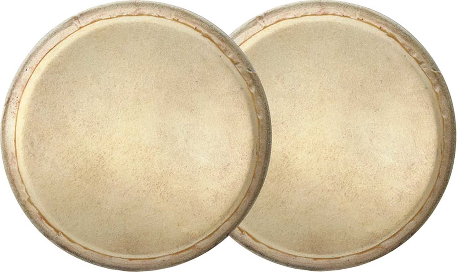 Stagg 17394 Pair of 6-Inch and 7-Inch Bongo Heads, Bronze
