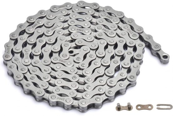 zonkie Bike Chain Single Speed Bicycle Chain 1/2 x 1/8 Inch 122 Links