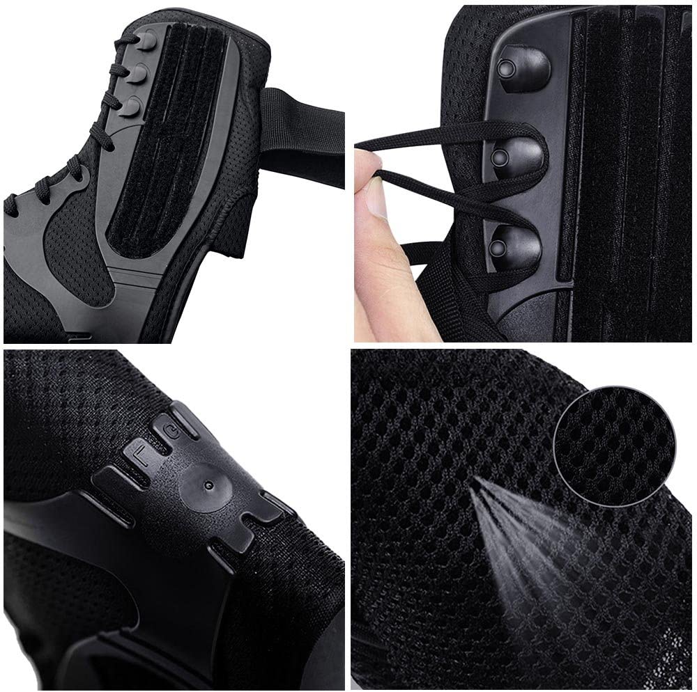 Kuangmi Ankle Brace Lace Up with Side Stabilizers and Cross Auxiliary Fixing Belt Strength Protection 1 Piece (Large) - Image 2