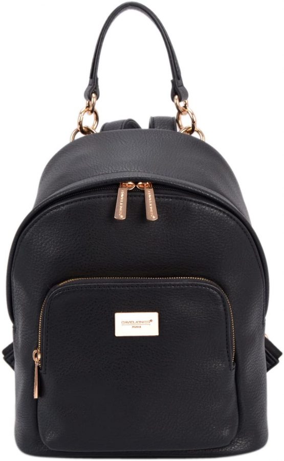 David Jones - Women's Fashion Backpack Purse Small - Ladies Casual Mini Daypack PU Leather - Girl Rucksack Satchel Shoulder Handbag Zipper Pockets - Trendy School Bag City College Teenager
