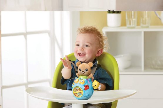 VTech Baby Peek-a-Boo Bear, Baby Interactive Cuddly Toy for Sensory Play, Baby Musical Toy with Sounds, Songs and Phrases, Ideal Christmas Gift for Toddlers Aged 6 Months, 1, 2 & 3 Years - Image 3