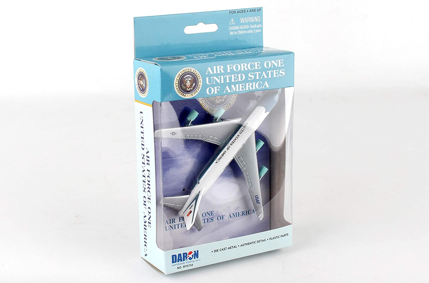 Herpa Toys Single Airplane Air Force One, toy model in small scale, aeroplane model, collect, play - Image 4