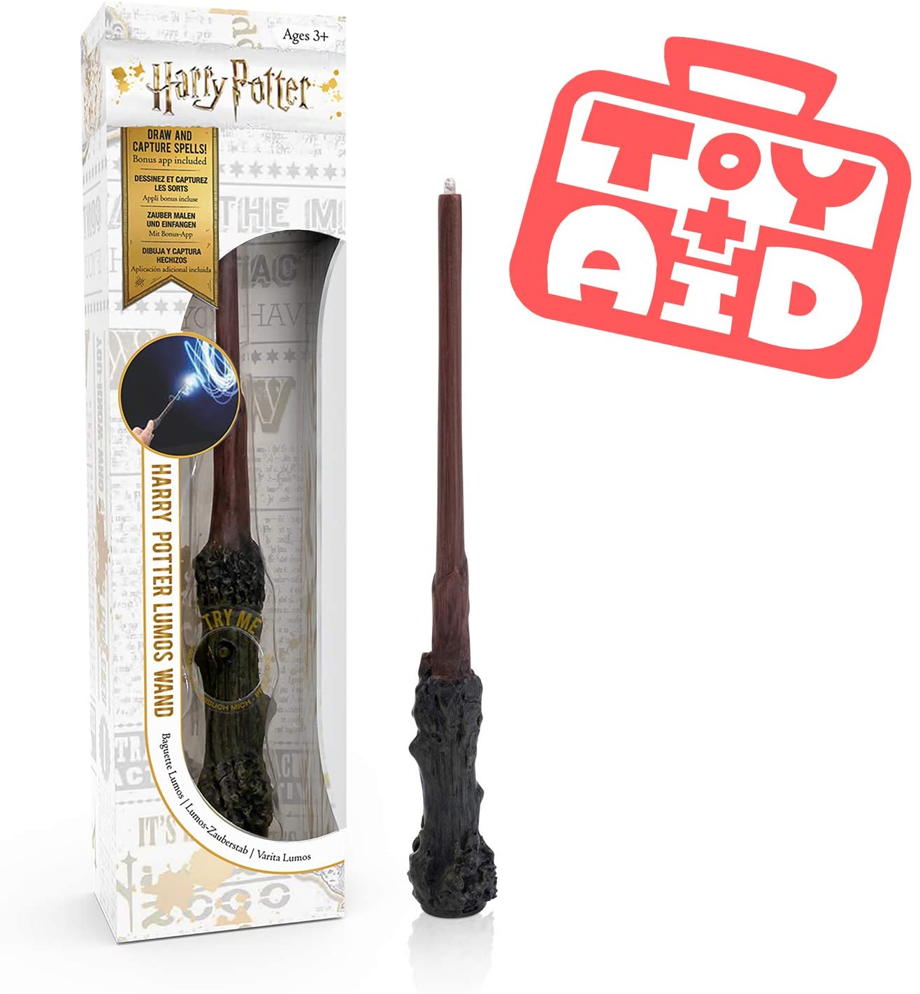 WOW! STUFF Harry Potter Lumos Wand 7' Light-Up, Harry Potter’s Light Painting Wand, 24 x 6.5 x 4 cm - Image 2