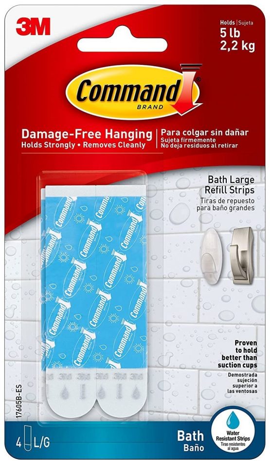 Command Large Water-Resistant Refill Strips, 12-Strip - Image 3
