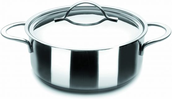 IBILI Noah Casserole with Lid, Stainless Steel, Silver, 16 x 16 x 7 cm