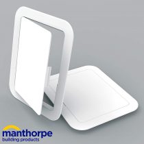 Manthorpe GL100 White Plastic 150mm x 200mm Access Panel Inspection Hatch