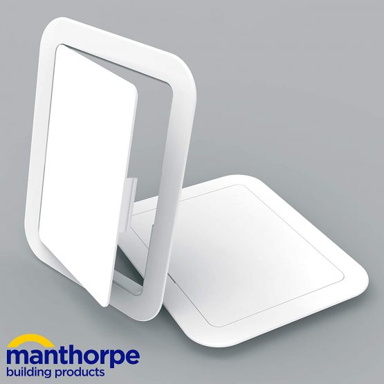Manthorpe GL100 White Plastic 150mm x 200mm Access Panel Inspection Hatch