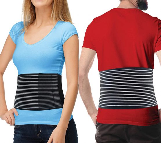 Hernia Belt for Men and Women - Abdominal Binder for Umbilical Hernias & Navel Belly Button Hernias with Compression Pad for Hernia Support and Stomach Hernia Brace Pain Relief (XXL - 52" to 62")