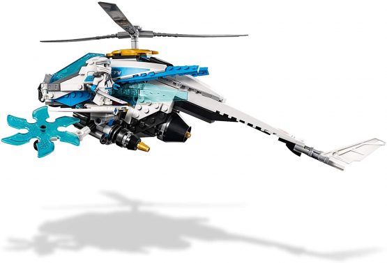 LEGO 70673 NINJAGO ShuriCopter Ninja Helicopter Toy with 3 Minifigures, Masters of Spinjitzu Playset - Image 4
