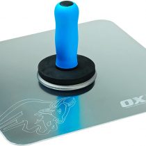 OX OX-P010513 Plaster Hawk 330mm×330mm - Aluminum Plastering Hawk with Soft Grip Handle - Drywall Hawk Tool