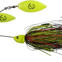 Savage Gear Da'Bush Spinnerbait #4 Yellow Silver Holo Flame
