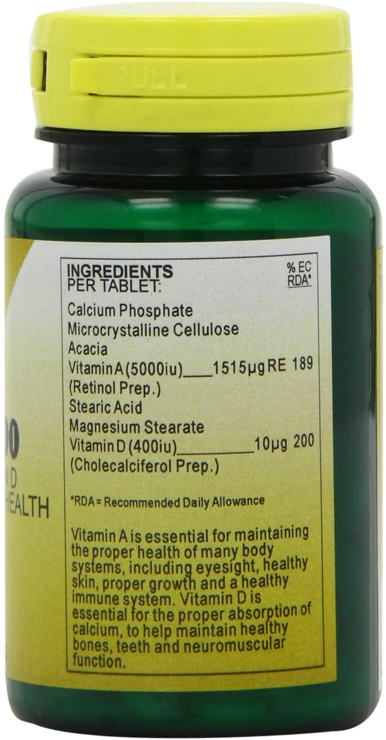 Health Plus A5000 + D400 Vitamins A & D Supplement - 2 X Packs Of 90 Tablets (180 Tablets) - Image 3