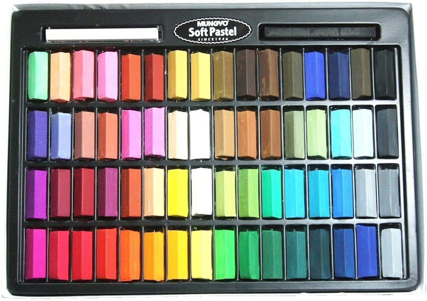 Mungyo Soft Pastel 64 Color Set Square Chalk, Multicolor, 64 count (Pack of 1) - Image 2