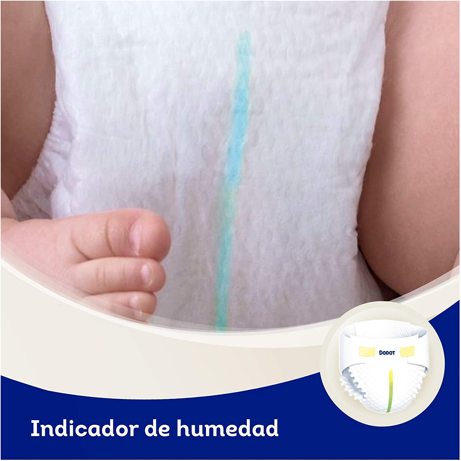 Dodot Sensitive - Diapers Size 5, 42 Diapers, 11 to 16 kg, White/Dark Grey Heather, 42 Unidad (Paquete de 1) - Image 3
