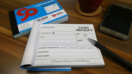 Cherry Carbonless NCR Cash Receipt Duplicate Book A6 50 Sets Numbered 1-50 - Image 4