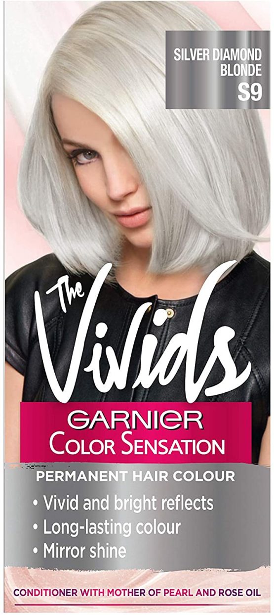 Garnier Color Sensation Vivids Blonde Hair Dye Permanent S9 Silver Diamond Bigamart 4101