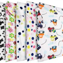 Yuhtech Wet Dry Bag for Cloth Diapers, 5 Pack Waterproof Washable Reusable Wet Dry Bag Baby Nappy Organizer Bag Reusable Washable Cloth Diaper Bag
