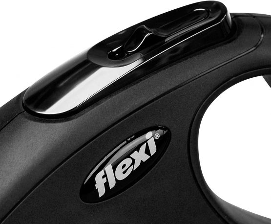 flexi New Classic Retractable Lead Cord, Black, X-Small, 8kg - 3m (10ft) - Image 2