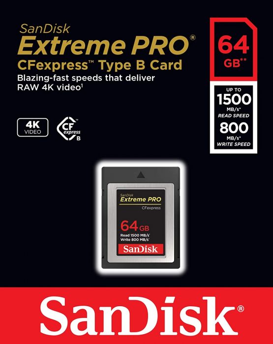 SanDisk Extreme PRO CFexpress memory card type B 64 GB (read speeds up to 1500 MB / s, for RAW 4K video, XQD compatibility, RescuePro Deluxe recovery software) - Image 4