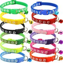 BETOY Cat Collar and Bell With Safety Quick Release Break Away Buckle, Suitable and Adjustable To Fit All Domestic Cats And Larger Kittens (12 pcs) with Bell- Adjustable 19-32cm