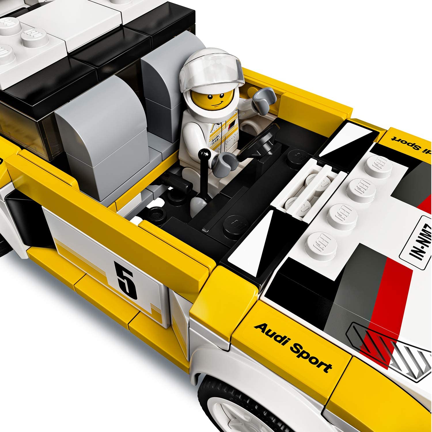 LEGO 76897 Speed Champions Audi Sport quattro S1 Racer Toy, with Racing Driver Minifigure, Race Cars Building Sets - Image 4