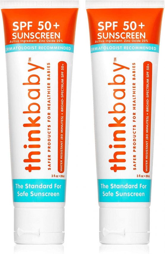 THINKBABY, SUNSCREEN,BABY,SPF50+ 3 OZ (Pack of 2) by Thinkbaby