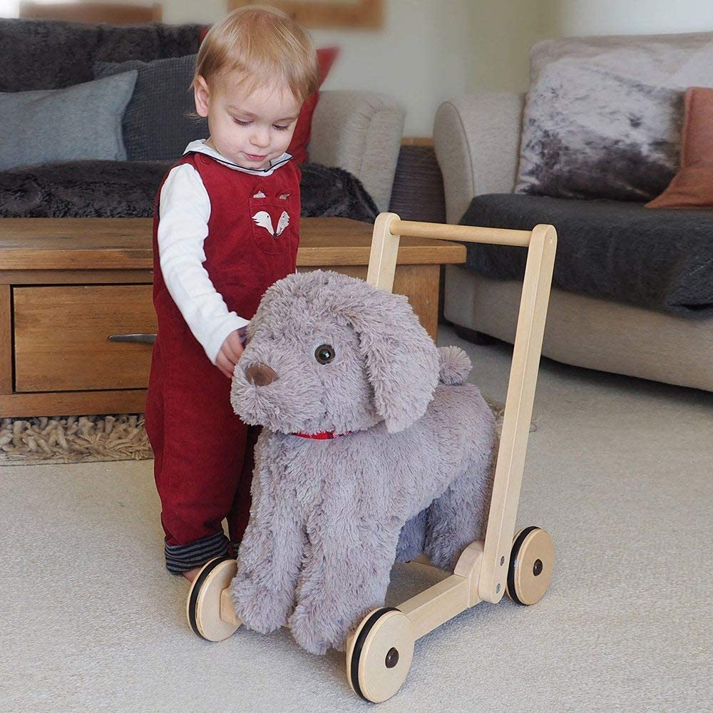 Little Bird Told Me, Bailey Dog Baby Walker/Push Along/Ride On for Toddler 12+ Months Unisex, 2-in-1 Soft Toy on Wheels - Image 3
